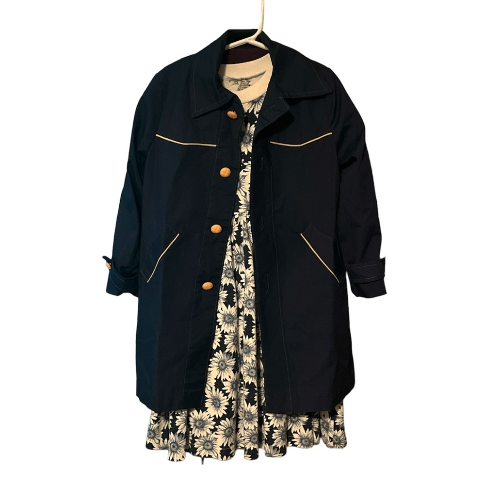 VINTAGE Girls Trench Style Spring Coat